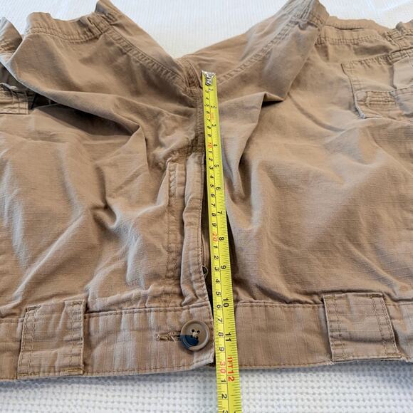 Great Northwest Clothing Co Khaki Cargo shorts 34 100% Cotton - Picture 9 of 10